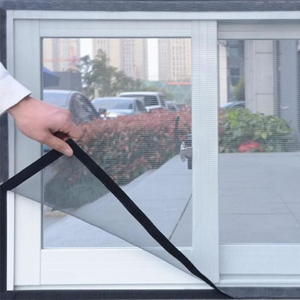 DIY Adjustable Window Screens - Dark Grey Frame - Standard Mesh (Grey Mesh) - 1000mm x 1000mm | 39in x 39in, image 2