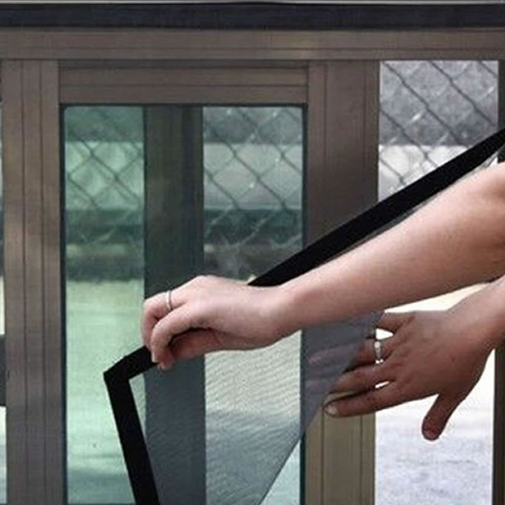 DIY Adjustable Window Screens - Dark Grey Frame - Standard Mesh (Grey Mesh) - 1000mm x 1000mm | 39in x 39in, image 3